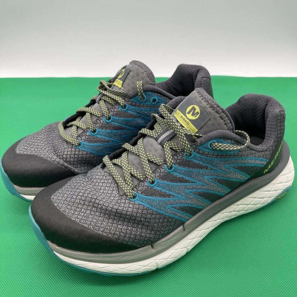Merrell Rubato Women’s Trail Sneakers J135252 Blue Gray Max Cushion Vibram 8.5